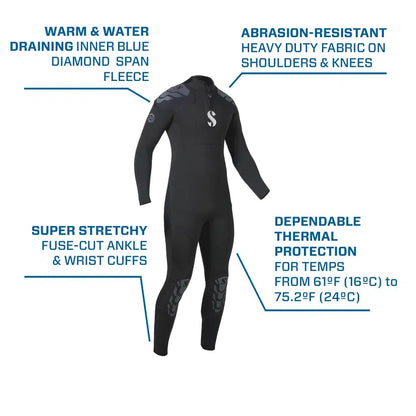 Scubapro Everflex Yulex 3/2 Men's Wetsuit