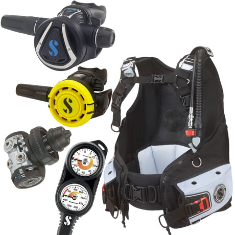 Scubapro Bella BCD Package: MK11 EVO / C370 + R105 Octopus + Gauges