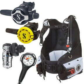 Scubapro Bella BCD Package: MK25 EVO / S620Ti + R105 Octopus + Gauges