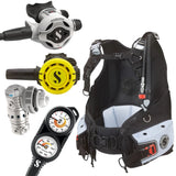Scubapro Bella BCD Package: MK25 EVO / S620Ti White + R105 Octopus + Gauges
