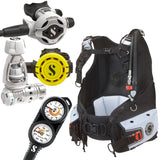 Scubapro Bella BCD Package: MK25 EVO / S620Ti White + R105 Octopus + Gauges