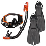 Scubapro Crystal VU Mask & Go Travel Fin Snorkel Set