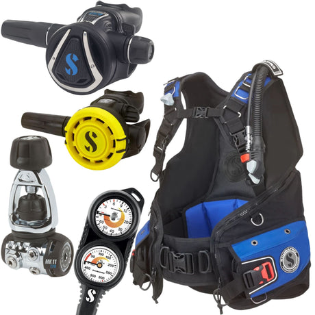 Scubapro Glide BCD Package: MK11 EVO / C370 + R105 Octopus + Gauges