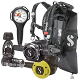 Scubapro Hydros Pro 2 BCD Package: MK25 EVO / A700 Carbon Black Tech + S270 Octopus + Gauges