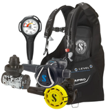 Scubapro Level BCD Package: MK17 EVO 2 / C370 + R105 Octopus + Gauges