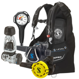 Scubapro Level BCD Package: MK17 EVO 2 / C370 + R105 Octopus + Gauges