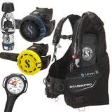 Scubapro Level BCD Package: MK2 EVO / R105 + R105 Octopus + Gauges