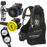 Scubapro Level BCD Package: MK2 EVO / R105 + R105 Octopus + Gauges