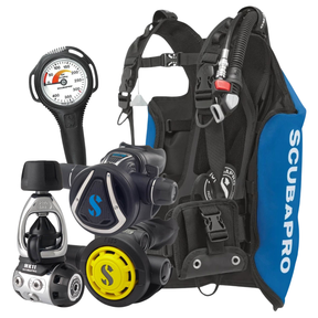 Scubapro MK11 C370 / R105 / Compact Gauge and Navigator Lite BCD Lightweight Travel Package