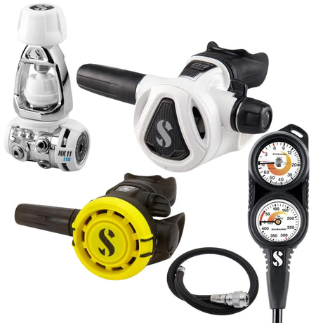 Scubapro Regulator Package: MK11 EVO / C370 Colour + R105 Octopus + Gauges + BCD Hose