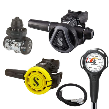 Scubapro Regulator Package: MK11 EVO / C370 Colour + R105 Octopus + Gauges + BCD Hose