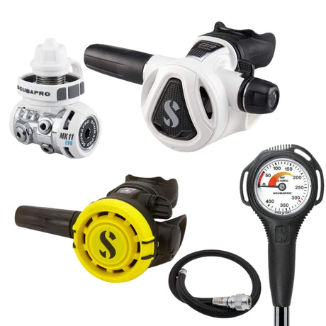 Scubapro Regulator Package: MK11 EVO / C370 Colour + R105 Octopus + Gauges + BCD Hose
