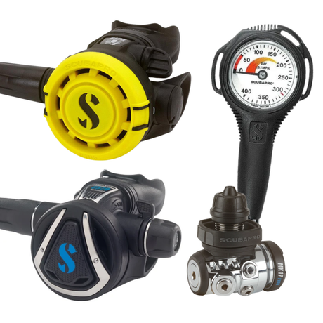 Scubapro MK17 EVO 2 Compact SPG Stage 4 Regulator Set and Scubapro Level BCD Dive Package