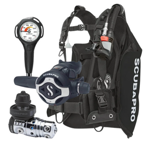 Scubapro MK25 EVO / S620Ti Navigator Lite AIR2 Ultra-Lightweight Travel Dive Package