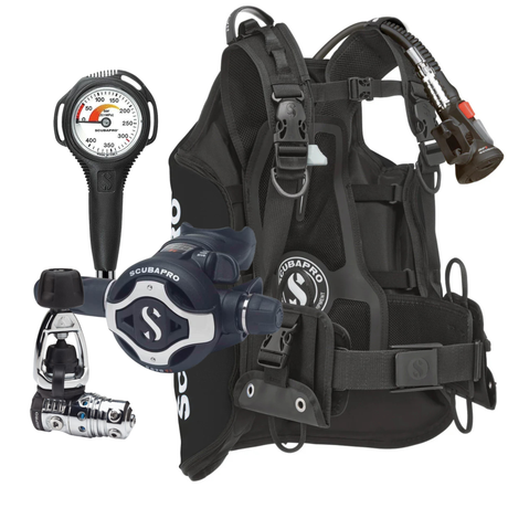 Scubapro Navigator Lite BCD Package: MK25 EVO / S620Ti + AIR2 + Gauge