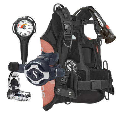 Scubapro Navigator Lite BCD Package: MK25 EVO / S620Ti + AIR2 + Gauge