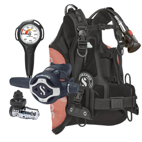 Scubapro Navigator Lite BCD Package: MK25 EVO / S620Ti + AIR2 + Gauge