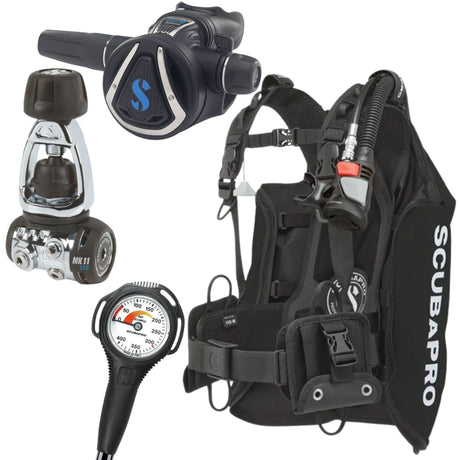 Scubapro Navigator Lite BCD Package: MK11 EVO/ C370 + AIR2 + Gauge