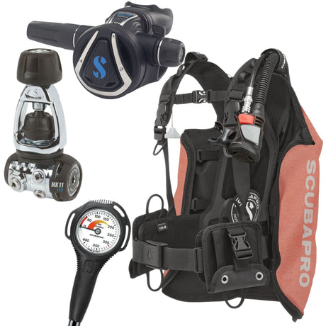 Scubapro Navigator Lite BCD Package: MK11 EVO/ C370 + AIR2 + Gauge