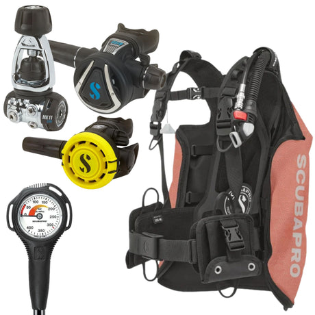 Scubapro Navigator Lite BCD Package: MK11 EVO/ C370 + R105 Octopus + Gauge