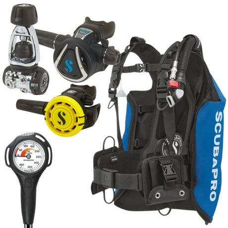 Scubapro Navigator Lite BCD Package: MK11 EVO/ C370 + R105 Octopus + Gauge