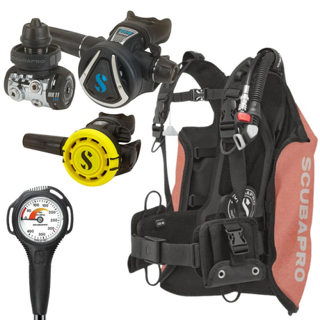 Scubapro Navigator Lite BCD Package: MK11 EVO/ C370 + R105 Octopus + Gauge