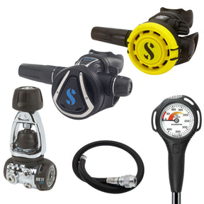 Scubapro Regulator Package: MK11 EVO / C370 + R105 Octopus + Gauges + BCD Hose