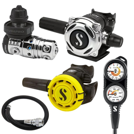 Scubapro Regulator Package: MK25 EVO / A700 + R105 Octopus + Gauges + BCD Hose