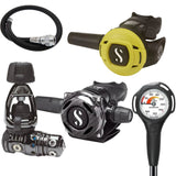 Scubapro Regulator Package: MK25 EVO / A700 Carbon Black Tech + S270 Octopus + Gauges + BCD Hose