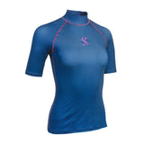Scubapro UPF50 T-Flex Short Sleeve Women's Rash Guard - Ocean