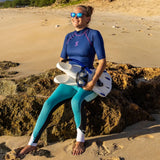 Scubapro UPF50 T-Flex Short Sleeve Women's Rash Guard - Ocean