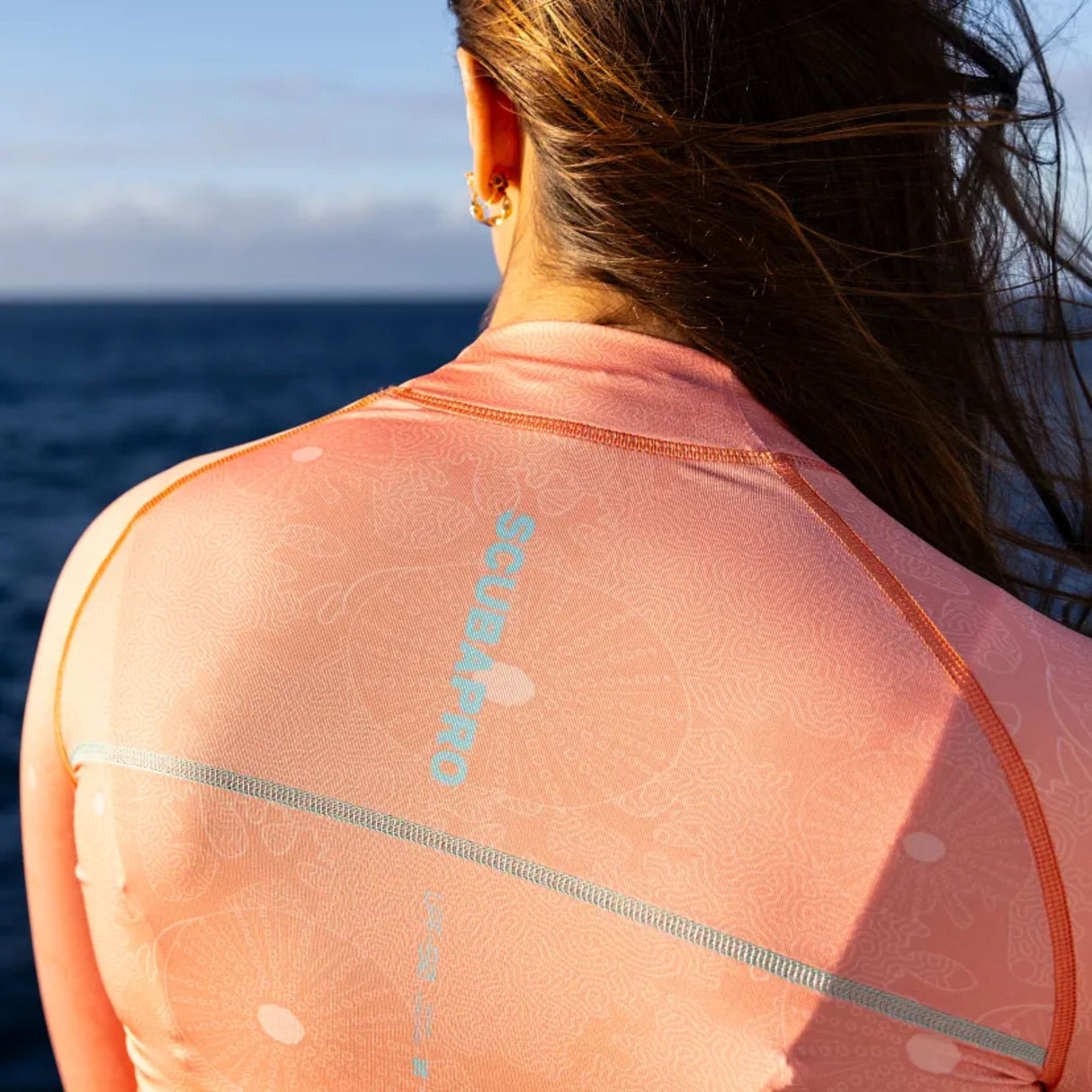 Scubapro UPF50 T-Flex Long Sleeve Women's Rash Guard - Coral