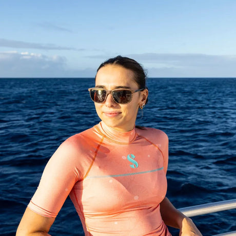 Scubapro UPF50 T-Flex Short Sleeve Women's Rash Guard - Coral