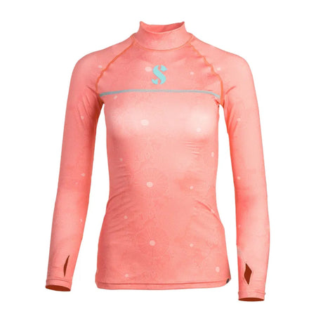 Scubapro UPF50 T-Flex Long Sleeve Women's Rash Guard - Coral