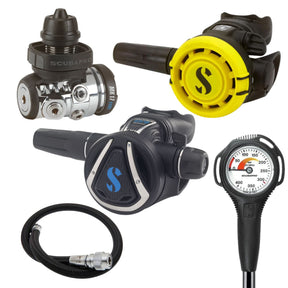 Scubapro Regulator Package: MK17 EVO 2 / C370 + R105 Octopus + Gauges + BCD Hose
