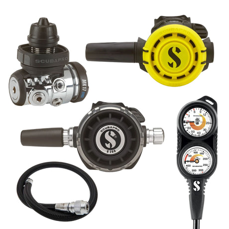 Scubapro Regulator Package: MK17 EVO 2 / G260 + R105 Octopus + Gauges + BCD Hose