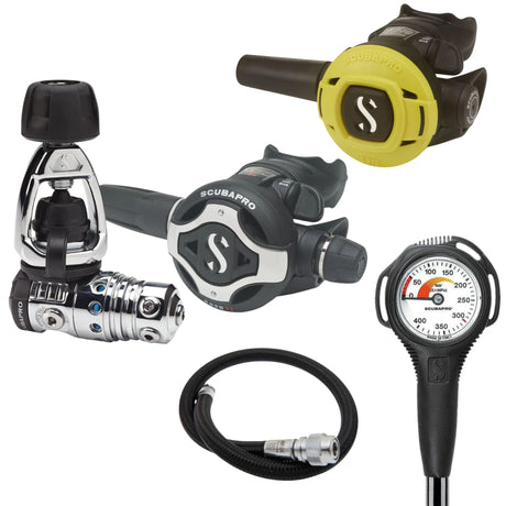 Scubapro Regulator Package: MK25 EVO / S620Ti + S270 Octopus + Gauges + BCD Hose