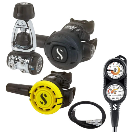 Scubapro Regulator Package: MK11 EVO / S270 + R105 Octopus + Gauges + BCD Hose