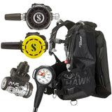Scubapro Seahawk 2 BCD Package: MK17 EVO 2 / G260 + R105 Octopus + Gauges