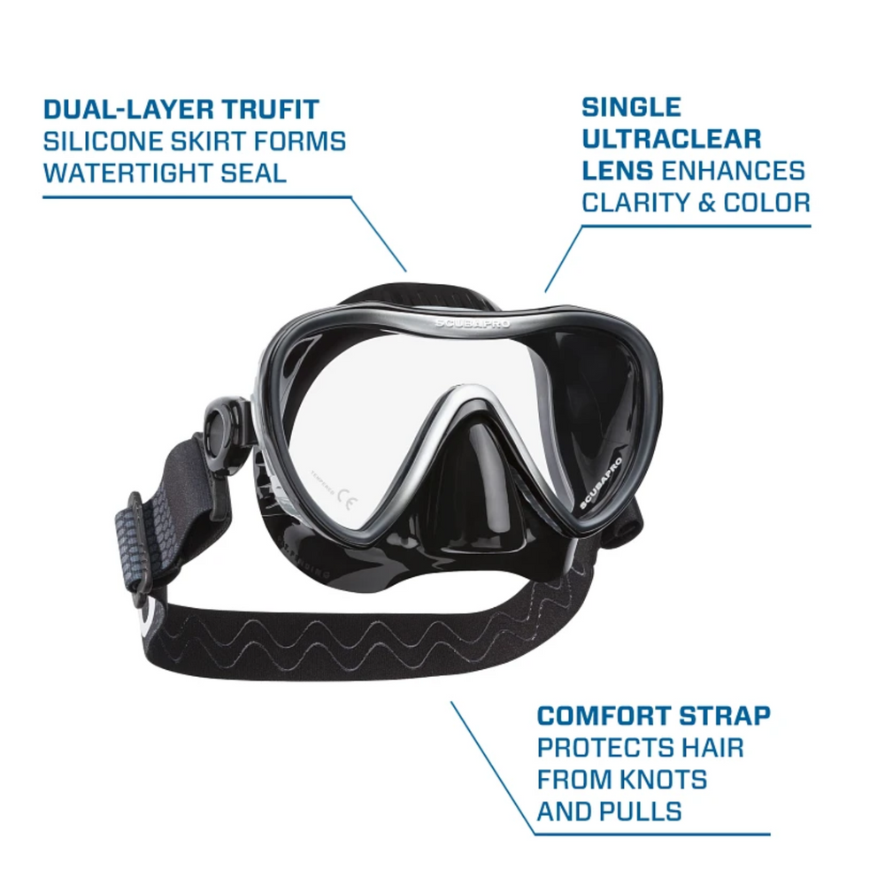 Scubapro Synergy 2 Trufit Dive Mask, w/Comfort Strap