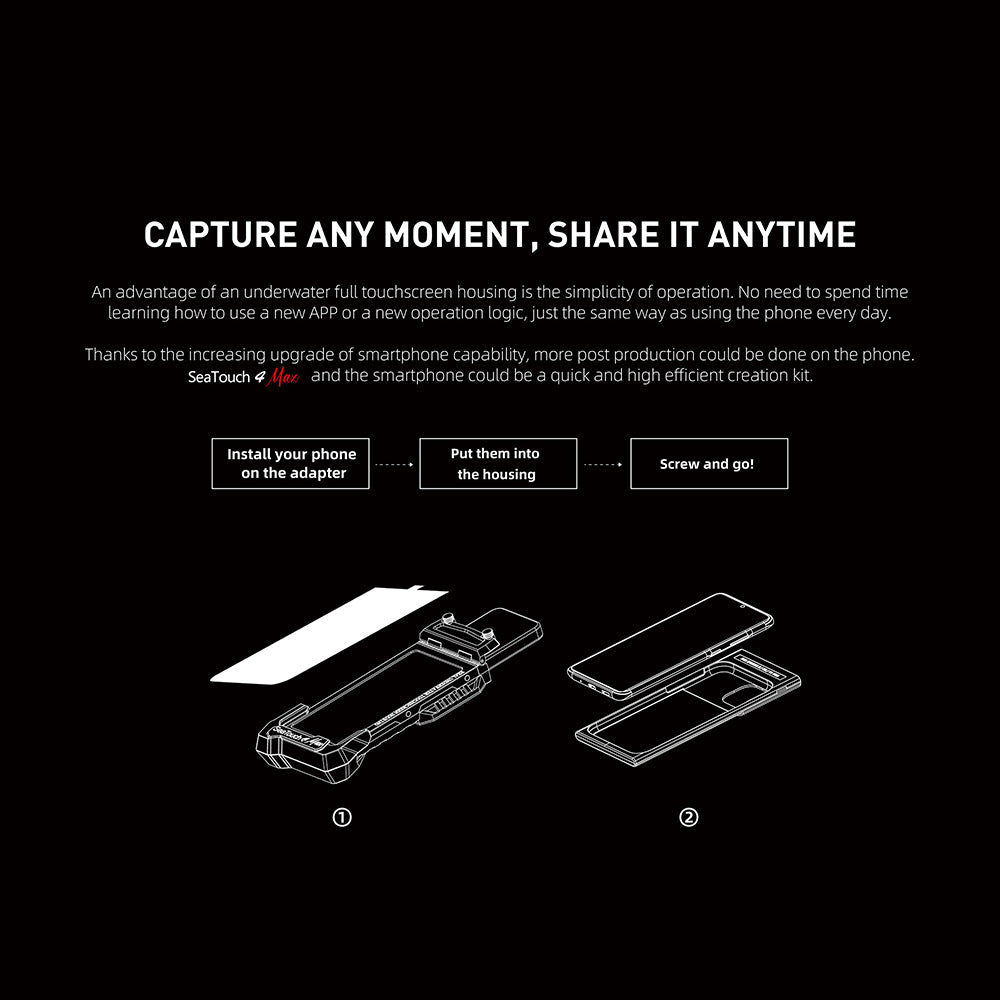 DiveVolk SeaTouch 4 Max Plus Pink Underwater Smartphone Housing