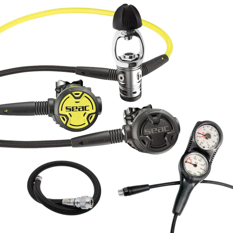 Seac Regulator Package: PX100 + PX Octo + Gauges + BCD Hose