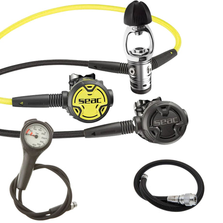 Seac Regulator Package: PX100 + PX Octo + Gauges + BCD Hose