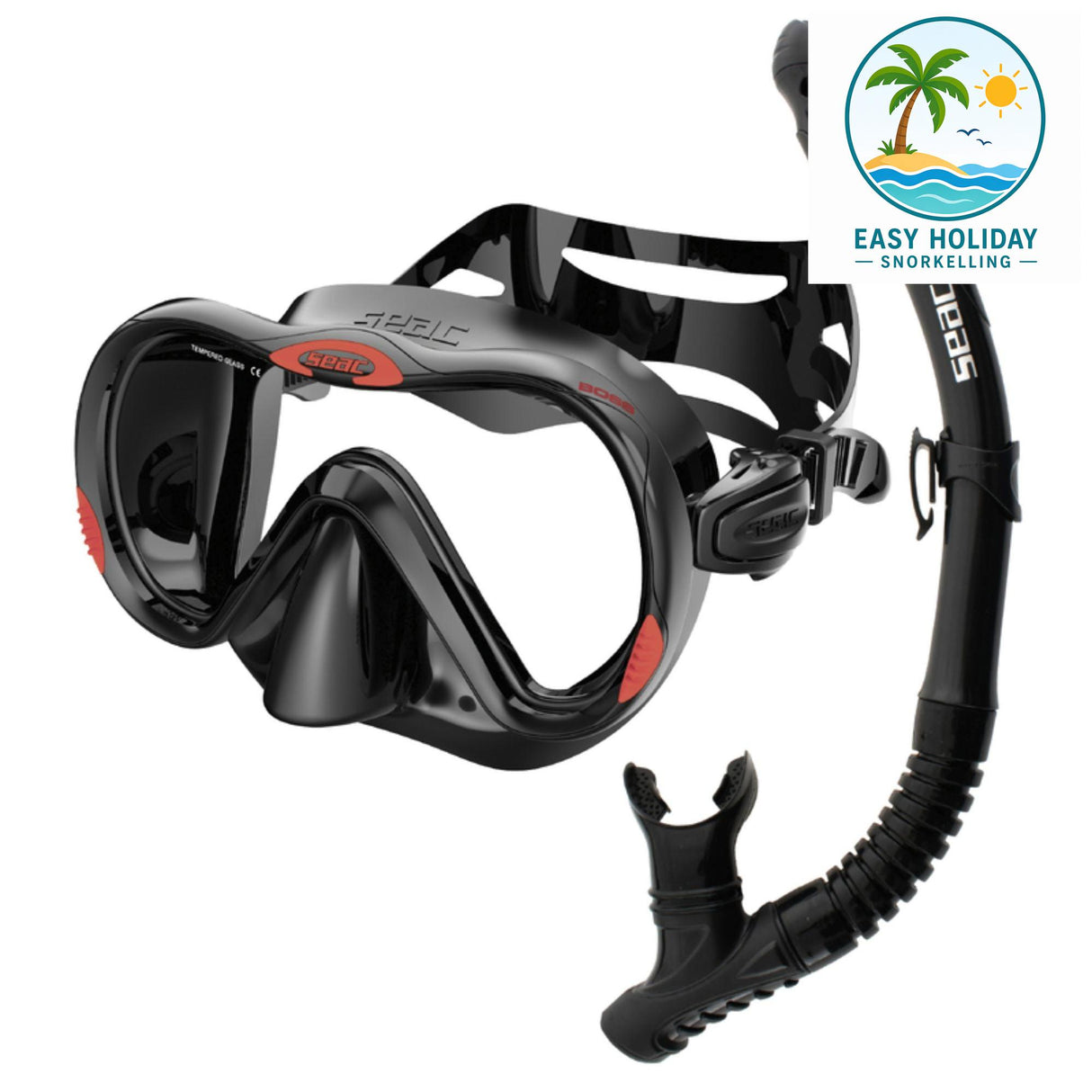 Seac Bis Boss Mask and Reverse Snorkel Set