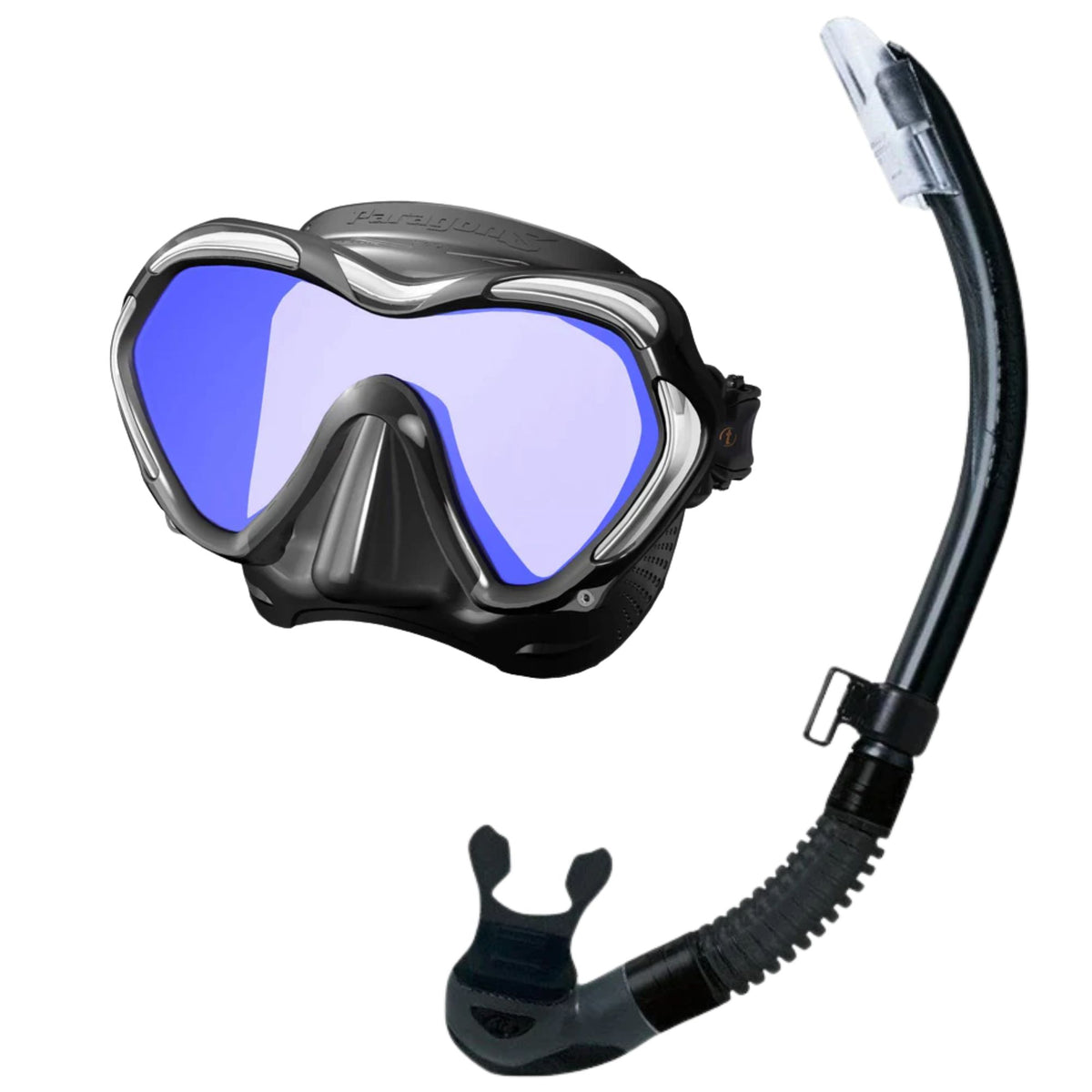 TUSA Paragon S Mask and Platina Hyperdry II Snorkel Set