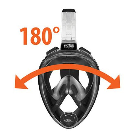 TUSA Full Face Mask and Long Fins Snorkel Set