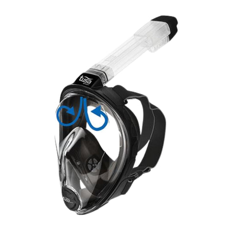 TUSA Full Face Mask and Long Fins Snorkel Set