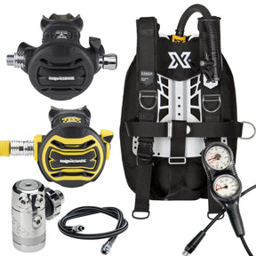 XDeep NX Zen Ultralight Package: Apeks XTX50 DST + XTX40 Octopus + Double Console +BCD Hose