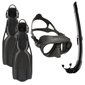 Cressi Free Diving Snorkel & Fin Set