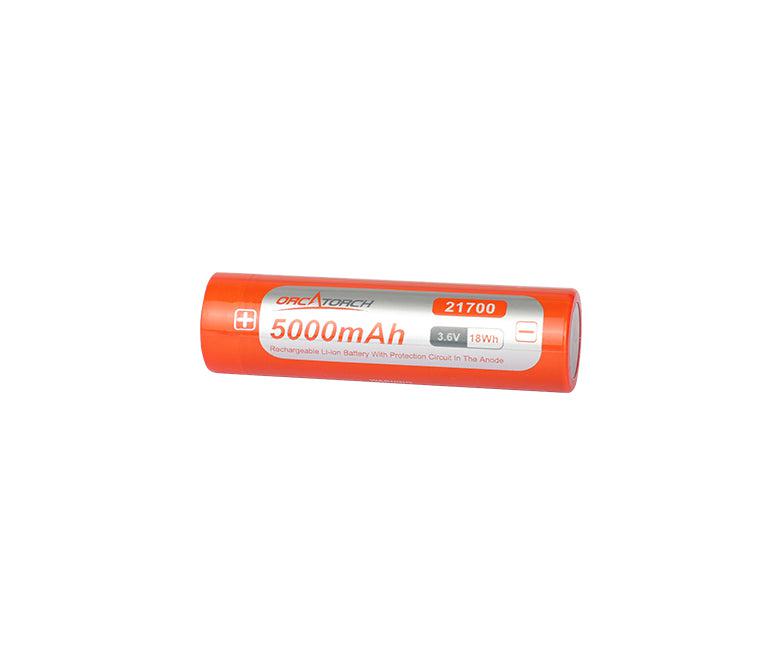 OrcaTorch 21700 USB-C Rechargeable Battery - 5000mAh